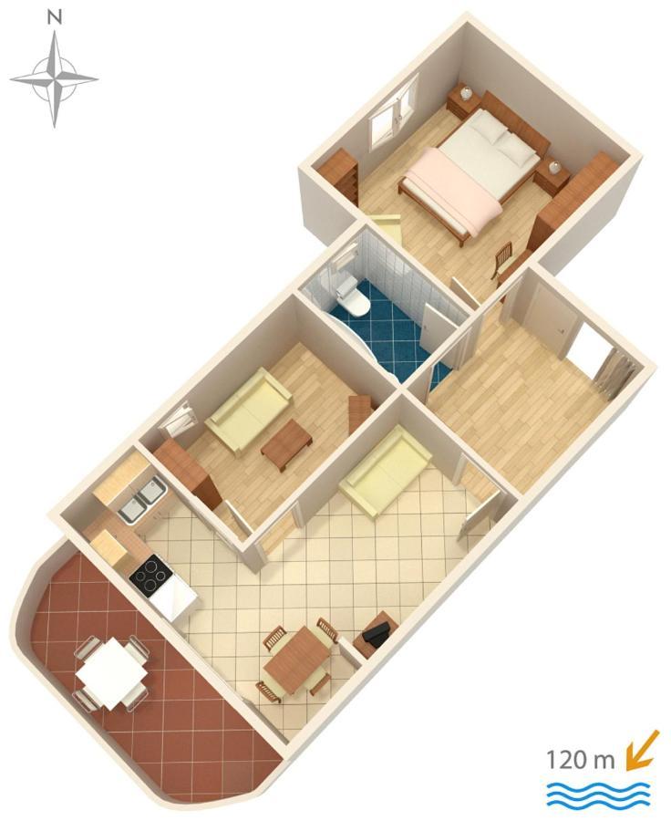 Apartments By The Sea Novi Vinodolski - 5558 المظهر الخارجي الصورة
